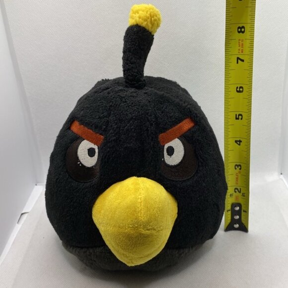 Angry Birds 6” Black Bomb Plush Stuffed Animal Bird Commonwealth Toys - Picture 9 of 9